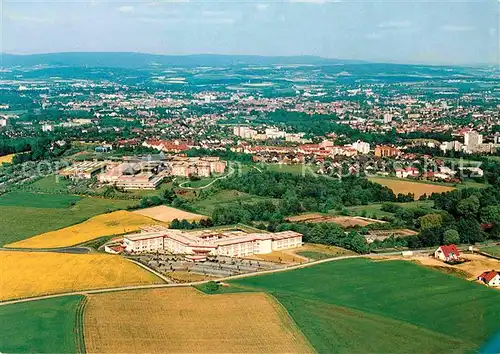 Bayreuth Fliegeraufnahme mit Klinikum und Rehazentrum Roter Huegel Kat. Bayreuth