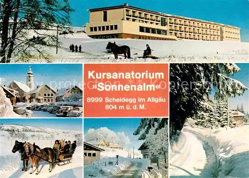 Scheidegg Allgaeu Kursanatorium Sonnenalm Kat. Scheidegg