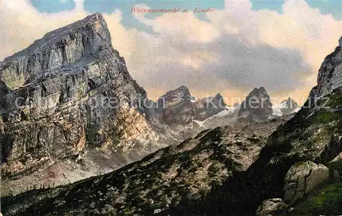 Berchtesgaden Watzmannweib und Kinder Kat. Berchtesgaden