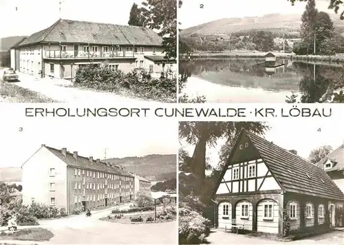 Cunewalde Ferienheim Georgi Dimitroff Schwanenteich  Kat. Cunewalde
