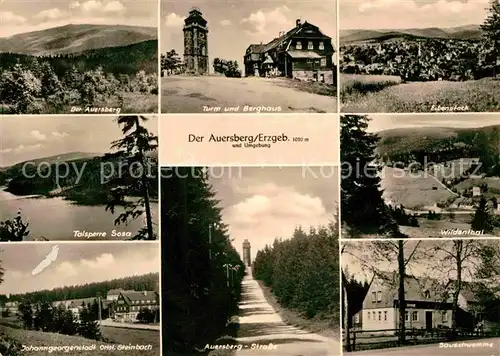 Auersberg Wildenthal Turm Berghaus Wildenthal Eibenstock Johanngeorgenstadt  Kat. Eibenstock