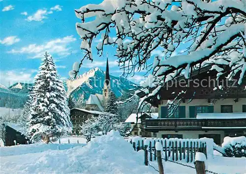 Bad Wiessee Abwinkel mit Kampen Hotel Wiesseer Hof Winterlandschaft Alpen Kat. Bad Wiessee