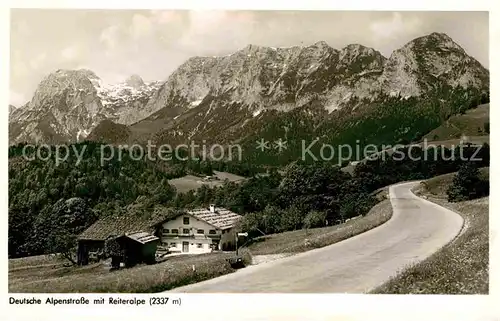 Berchtesgaden Deutsche Alpenstrasse mit Reiteralpe Kat. Berchtesgaden