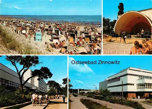 Zinnowitz Ostseebad Strand Konzertpavillon Erholungsheim IG Wismut Roter Oktober