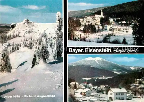 Bayerisch Eisenstein Winterpanorama Arber Richard Wagner Kopf Kat. Bayerisch Eisenstein