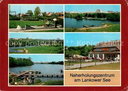 Schwerin Mecklenburg Naherholungszentrum am Lankower See Minigolf Neubaugebiet Gaststaette Seeterrasse Bootsverleih Kat. Schwerin