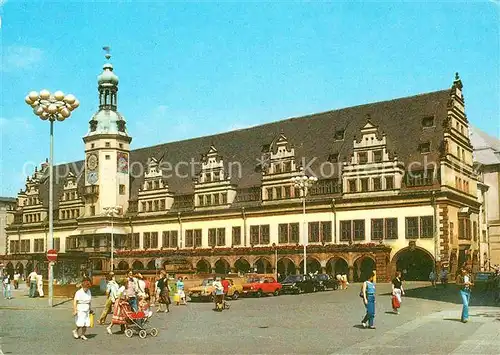Leipzig Altes Rathaus am Markt Messestadt Kat. Leipzig