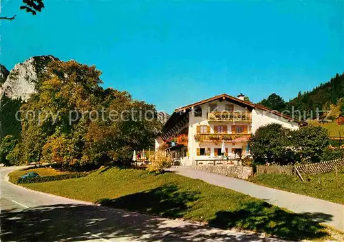 Ramsau Berchtesgaden Gasthaus Cafe Hindenburglinde Kat. Ramsau b.Berchtesgaden