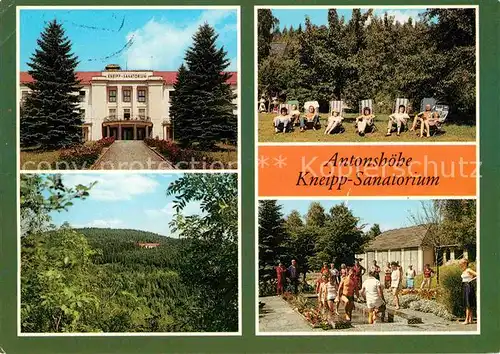 Antonsthal Erzgebirge Antonshoehe Kneipp Sanatorium Liegewiese Wassertreten Kat. Breitenbrunn Erzgebirge