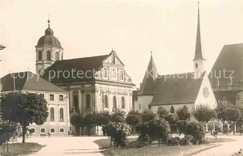 Altoetting Platz mit Kirchen Kat. Altoetting