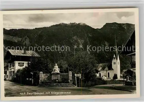 Bayrischzell Kriegerdenkmal Kat. Bayrischzell