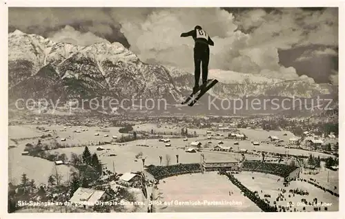 Garmisch Partenkirchen Skispringen an der Olympiaschanze Kat. Garmisch Partenkirchen