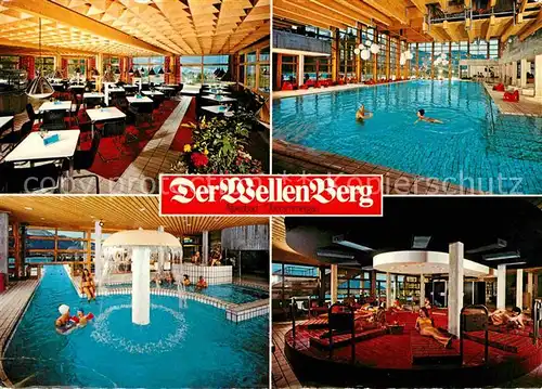 Oberammergau Alpenbad Der Wellen Berg Restaurant Hallenbecken Solarium Kat. Oberammergau