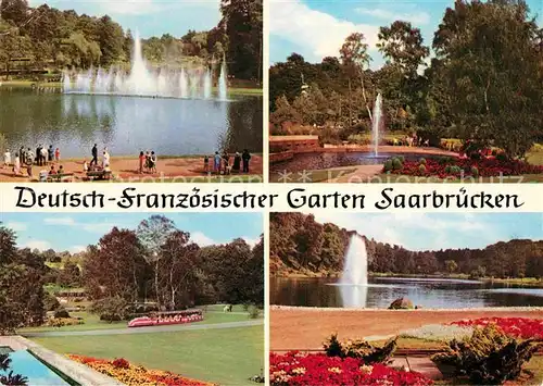 Saarbruecken Dt franz Garten Fontaenen Springbrunnen Park Kat. Saarbruecken