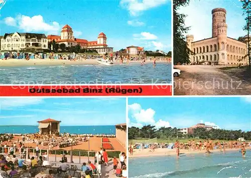 Binz Ruegen Kurhaus Jagdschloss Granitz Konzertplatz Strandpartie Kat. Binz