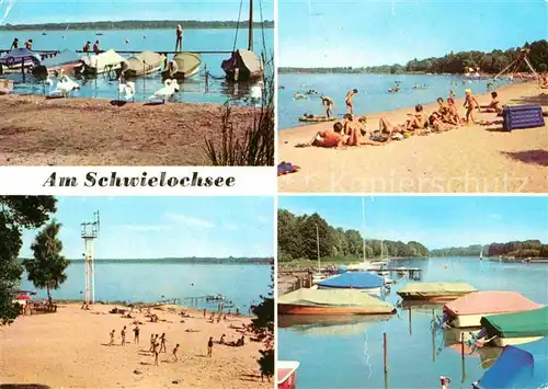 Jessern Zaue und Goyatz Bootsliegeplatz Strandpartien Kat. Schwielochsee
