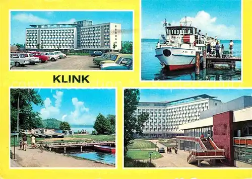 Klink Waren FDGB Ferienobjekt Erholungsheim MS Fontane Mueritz Schloss Klink Kat. Klink Waren