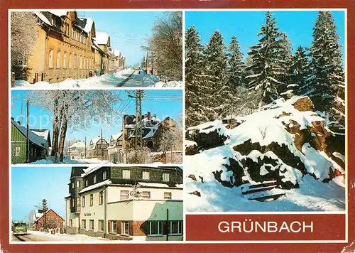 Gruenbach Vogtland Falkensteiner Str Neustaedter Str Gaststaette Zur Tanne Wendelstein Kat. Gruenbach Vogtland