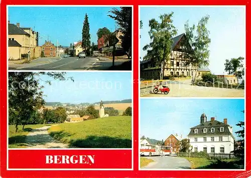 Bergen Vogtland Falkensteiner Str Ortsblick Jugendherberge Thomas Muentzer Rathaus Kat. Bergen Plauen