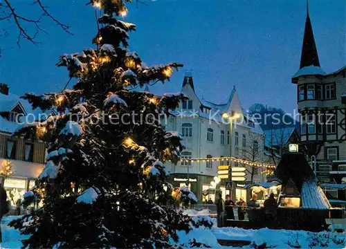 Bad Harzburg Dorfplatz zur Weihnachtszeit Kat. Bad Harzburg