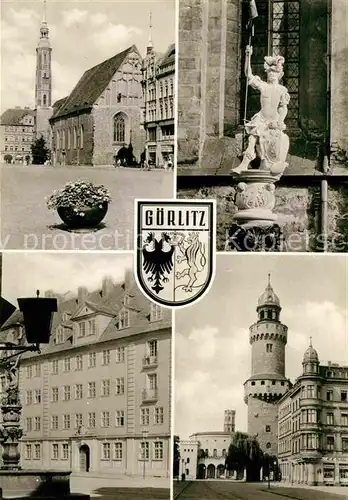 Goerlitz Sachsen Leninplatz Dreifaltigkeitskirche Georgsbrunnen Reichenbacher Tor  Kat. Goerlitz