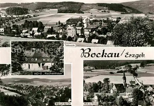 Bockau Erzgebirgskreis HO G Rechenhaus Kirche  Kat. Bockau