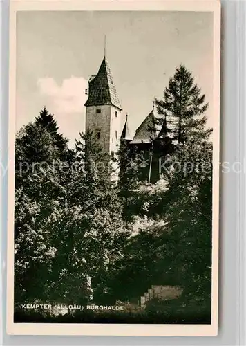 Kempten Allgaeu Burghalde Turm  Kat. Kempten (Allgaeu)