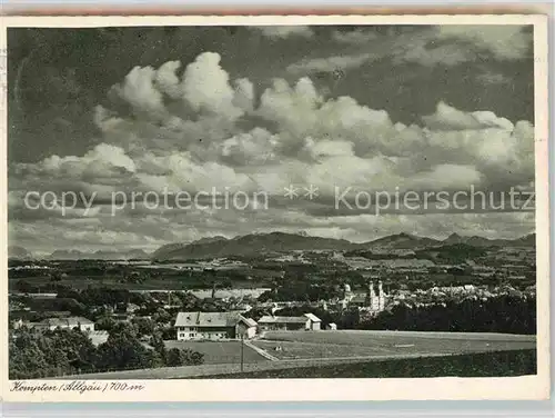 Kempten Allgaeu Kirche Panorama Kat. Kempten (Allgaeu)