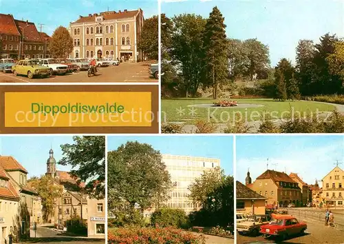 Dippoldiswalde Osterzgebirge Platz des Friedens VdN Ehrenhain Clemens Holzschuh Ingenieurschule der Lebensmittelindustrie Platz der Jugend Kat. Dippoldiswalde