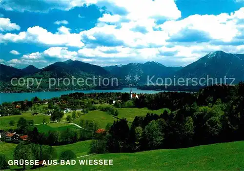 Bad Wiessee Tegernsee Panorama Blick von Prinzenruhe Wallberg Mangfallgebirge