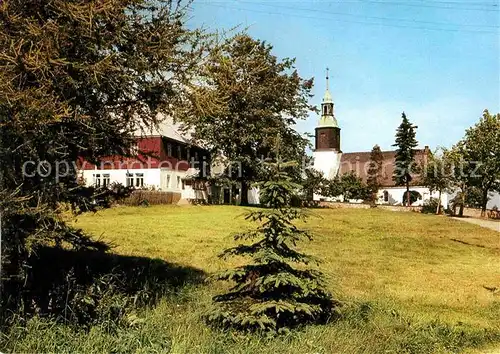 Schellerhau Blick zur Kirche Kat. Altenberg