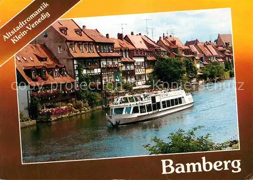 Bamberg Altstadtromantik Klein Venedig Ausflugsdampfer Kat. Bamberg