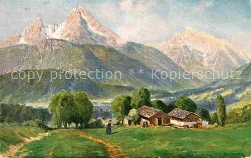 Berchtesgaden Watzmann und Hochkalter Kat. Berchtesgaden