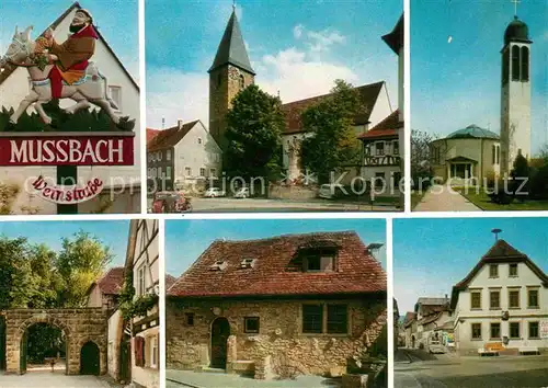 Mussbach Kirchenpartien Kat. Neustadt an der Weinstr.
