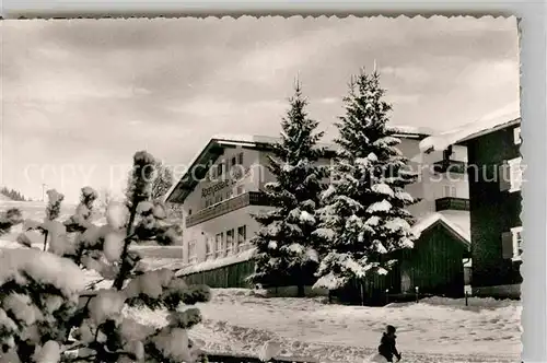 Steibis Alpengaststaette Hotel Edelweiss Winter Kat. Oberstaufen