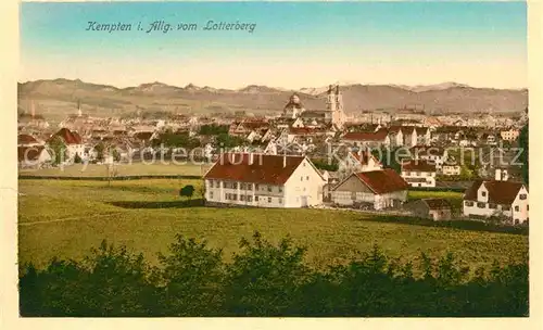 Kempten Allgaeu Lotterberg Kirche Panorama Kat. Kempten (Allgaeu)