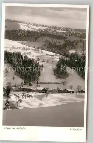 Aach Oberstaufen Teilansicht Kat. Oberstaufen