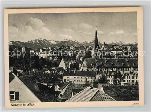 Kempten Allgaeu Panorama Mittag Steineberg Hochgrat Kat. Kempten (Allgaeu)