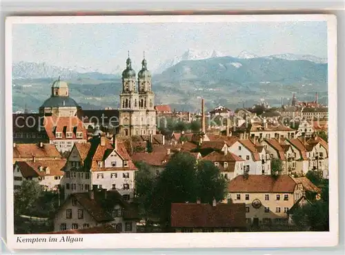 Kempten Allgaeu Lorenzkirche Alpen Sorgschrofen Gaishorn Rauhorn Kat. Kempten (Allgaeu)