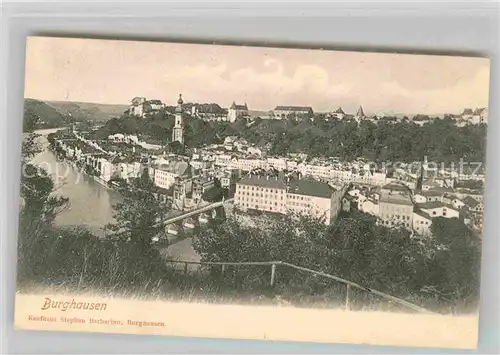 Burghausen Salzach Panorama Kat. Burghausen