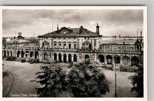 Landau Pfalz Bahnhof Kat. Landau in der Pfalz