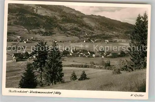 Wiedemannsdorf Panorama Kat. Oberstaufen