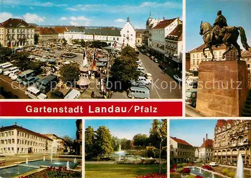 Landau Pfalz Brunnen Denkmal Marktplatz Kat. Landau in der Pfalz