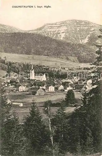 Oberstaufen Gesamtansicht  Kat. Oberstaufen