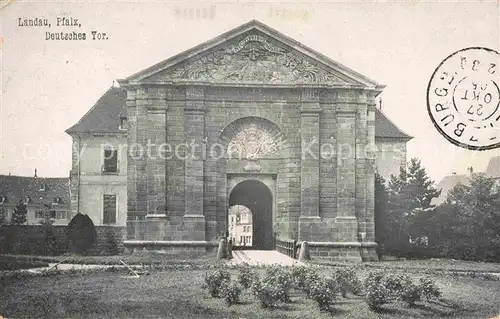 Landau Pfalz Deutsches Tor  Kat. Landau in der Pfalz