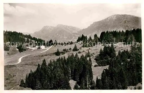 Oberstaufen Gasthof Imberg mit Endstation des Sesselliftes Kat. Oberstaufen