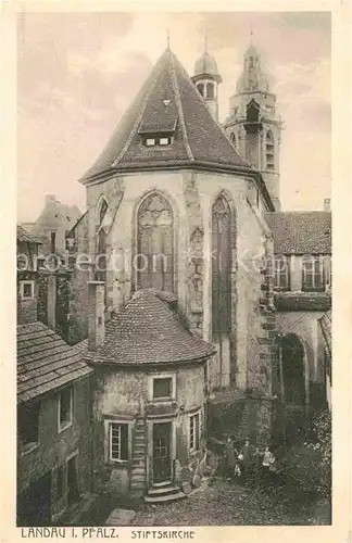 Landau Pfalz Stiftskirche  Kat. Landau in der Pfalz