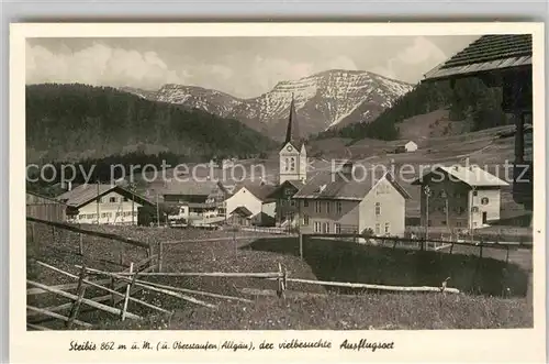 Steibis Kirche Berge Kat. Oberstaufen