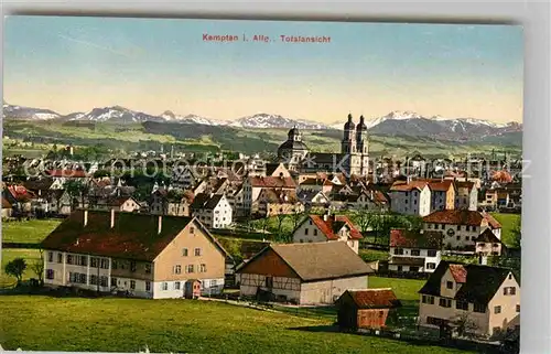 Kempten Allgaeu Stadtansicht Sankt Lorenzkirche Kat. Kempten (Allgaeu)