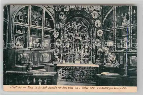 Altoetting Altar in der Kapelle mit Gnadenbild Kat. Altoetting